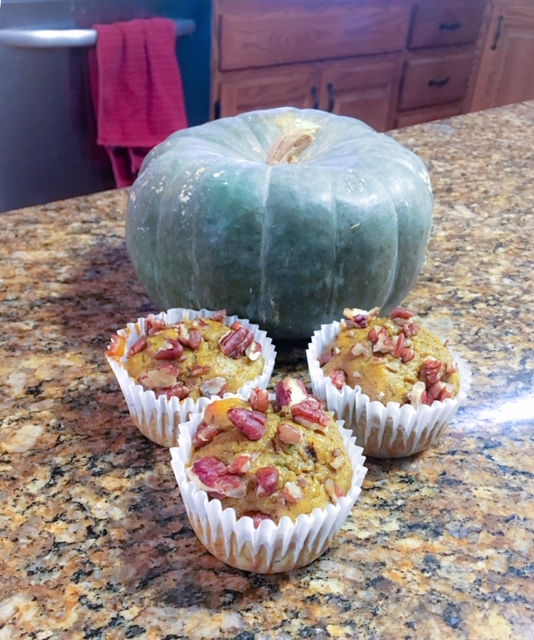 Avocado Pumpkin Muffins