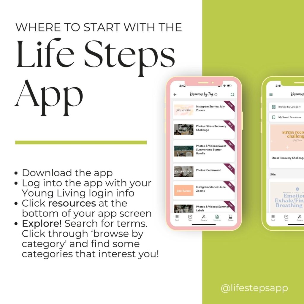 Where to start with the Life Steps App